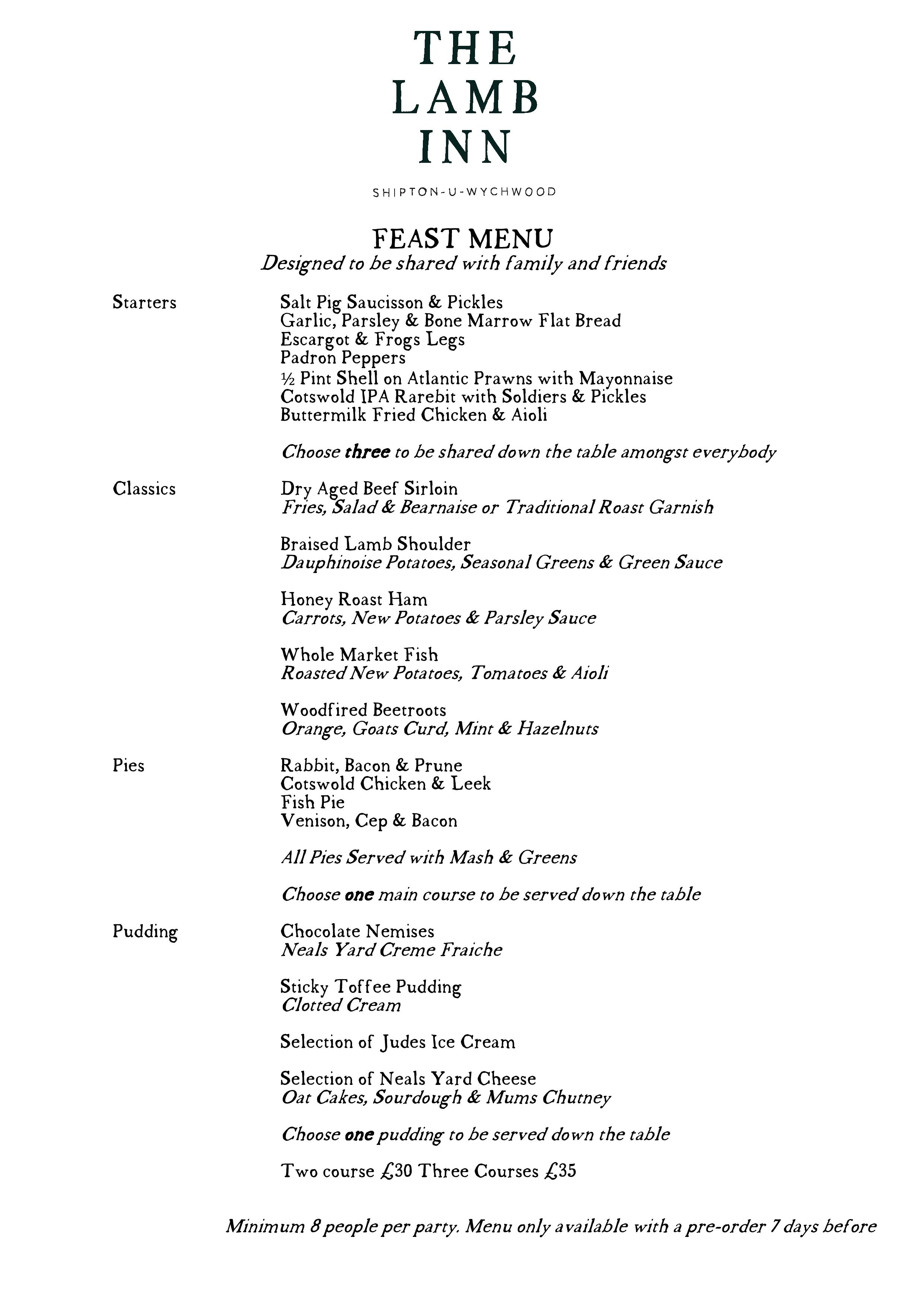 feast-menu
